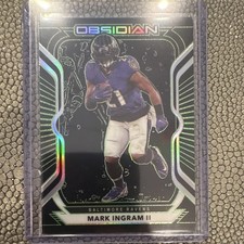 Panini Obsidian 2020 Mark Ingram II #89 Electric Etch Green 21/50 Ravens