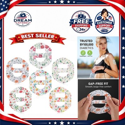 Omnipod 5 Overpatches Waterproof Pastel Floral Adhesive Patches 30 Pack