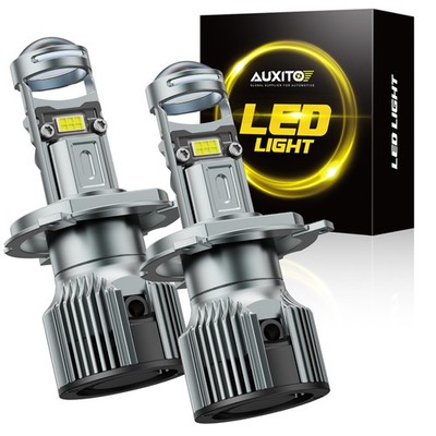 H4 9003/HB2 Led Headlight Bulbs Canbus 20000LM with Mini Projector Lens 6500K