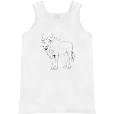 'African Wildebeest Standing' Adult Vest / Tank Top AV051432