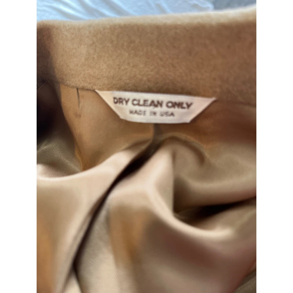 Chaqueta Blazer De Colección Raleights Para Mujer Cabello Camel HECHA EN EE. UU. Foto 3 de 4