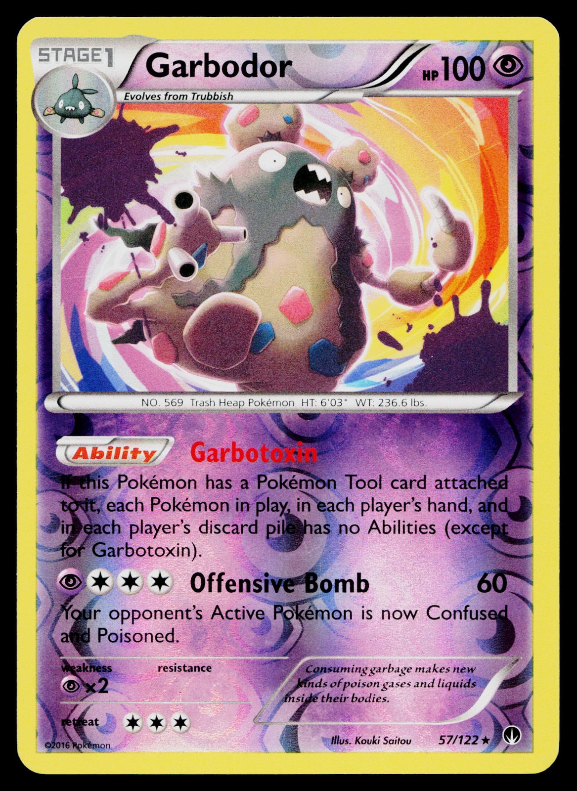 Pokemon Garbodor #57/122 XY - BREAKpoint