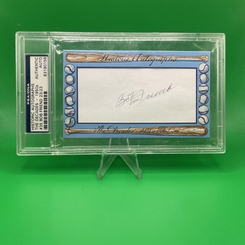 Bob Friend Historic Autographs The Decades 1950's Cut Signature Auto PSA/DNA - Bild 1 von 2