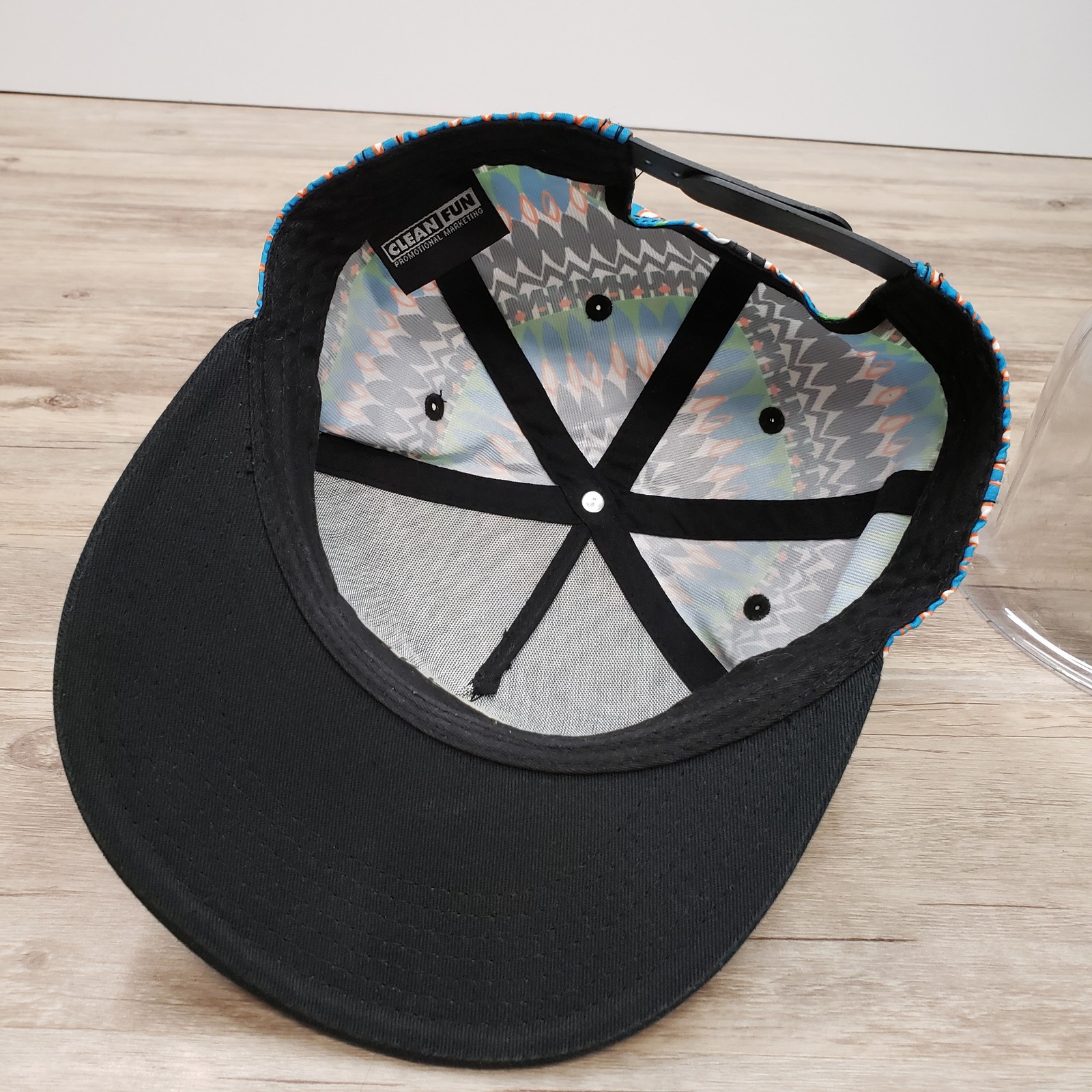 Pine Cove Hat Cap Snap Back Black Multicolor Patt… - image 7