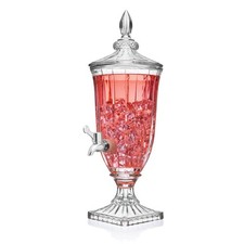 Beverage Dispenser, 60oz - Glass Drink Dispenser for Parties - Wide-Mouth Sun...