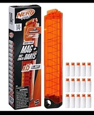 Nerf Pro Mag Plus Half-Length Dart Bullets Magazine Refill 15 Darts New