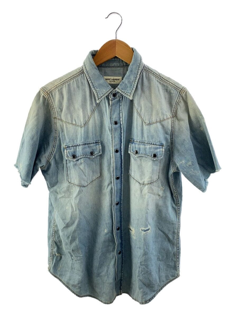 SAINT LAURENT camicie manica corta indaco M usate