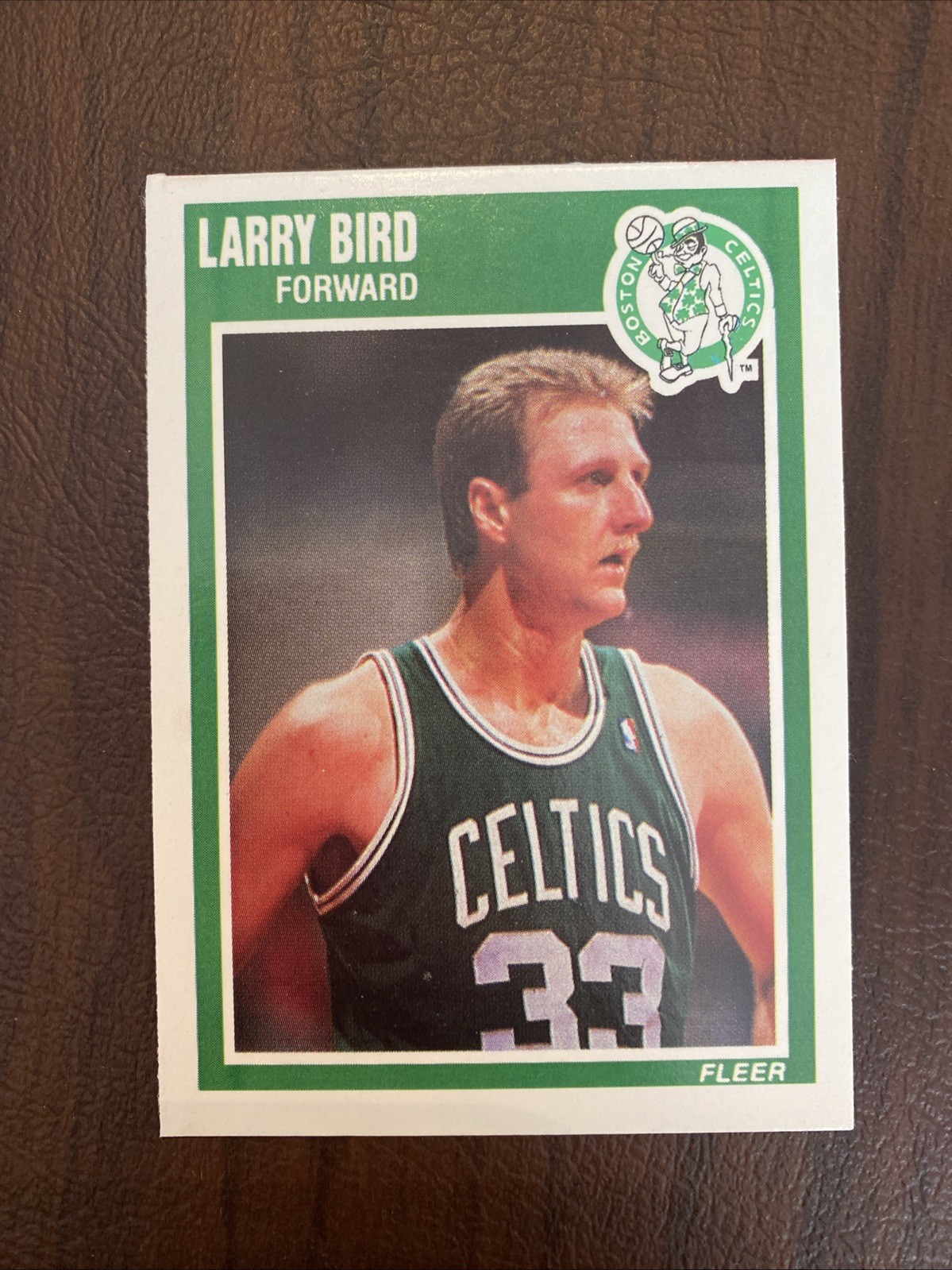 1989-90 Fleer Larry Bird 8 Basketball Card Boston Celtics