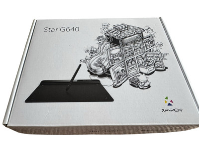 XP-Pen Star G640 6x4 Inch Graphic Drawing Tablet comes With Pen And Tips.