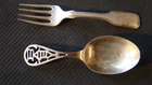 Lunt Sterling Silver Baby Set Spoon & Fork 28 Grams From A Local Estate