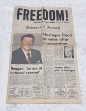 1981 San Francisco Examiner Hostages Freed From Iran Reagan Complete Newspaper