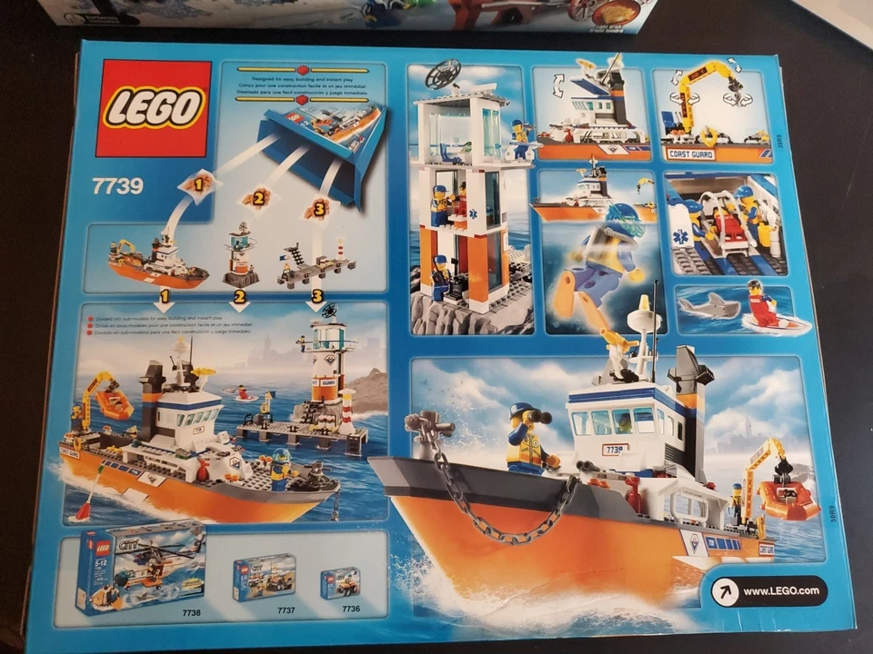 LEGO City: Coast Guard Patrol Boat & Tower 7739 - Nuevo en Caja Sellada *Retirado* Foto 2 de 4