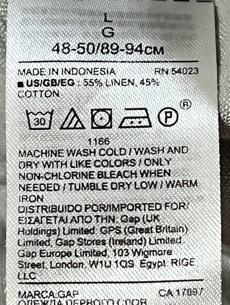 GAP Standard Fit Gray Button Down Long Sleeve Shi… - image 6