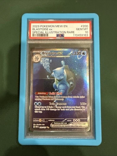 Blastoise EX 200/165 Special Illustration Scarlet & Violet 151 PSA 10 Gem Mint!
