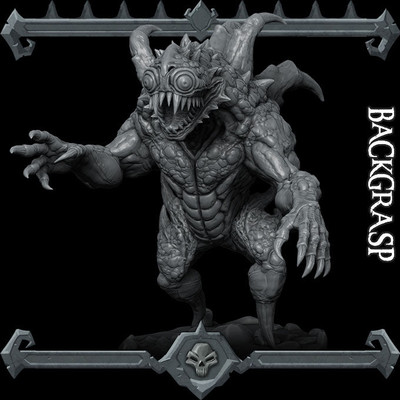 BACKGRASP Monster Resin 3D Printed Fantasy Miniature D&D Tabletop RPG