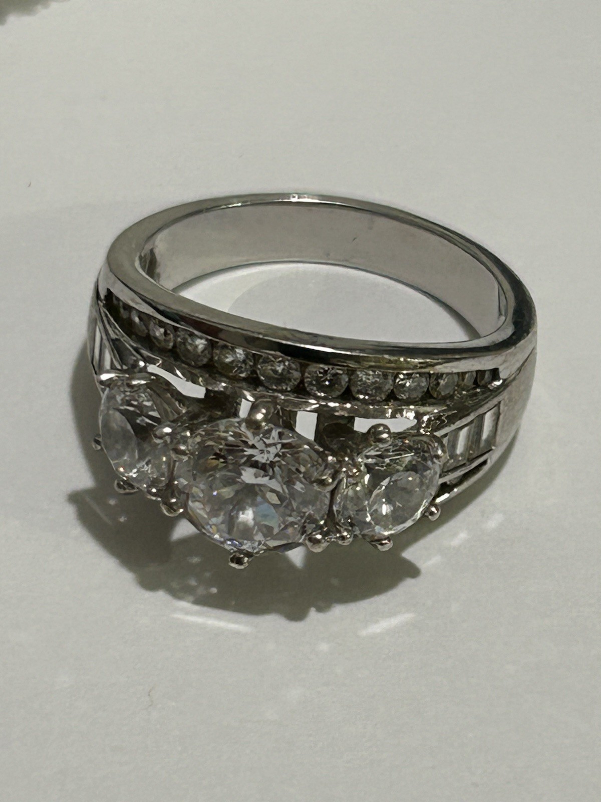 925 Sterling Silver Commitment Ring Zirconia 9 Gr… - image 12