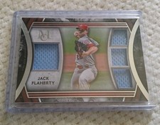 2022 TOPPS MUSEUM COLLECTION JACK FLAHERTY PRIMARY PIECES QUAD RELIC /99! 