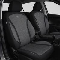 2X SitzbezüGe Passend FüR Mercedes Eqb X243 (Schwarz-Weiß) | 2X Vorne MT5