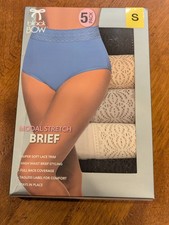 NEW Black Bow Women's 5 Pack High Waist Modal Brief Size Small SEALED NIB