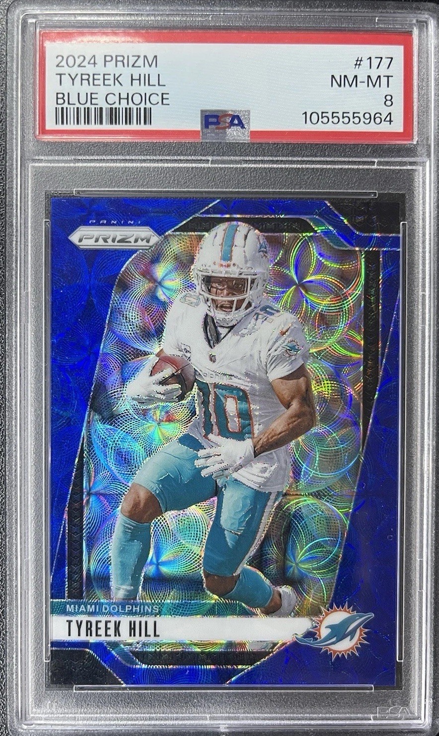 Tyreek Hill 2024 Prizm Blue Choice 6/14! #177 Panini
