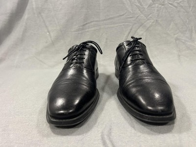 Magnanni Black Leather Cap Toe Oxford Dress Shoes Mens 9 M Spain Luxury Matte Magnanni Federico Men main image 2