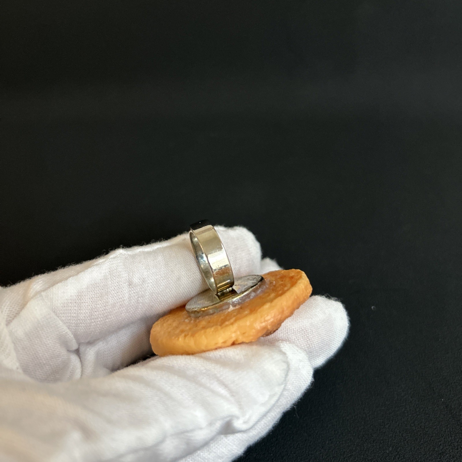 Handmade Adjustable Cookie Ring Artistic Design C… - image 7