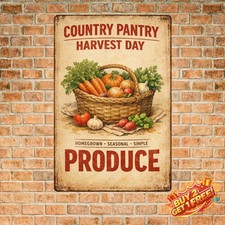 Farm Fresh Eggs Funny Metal Tin Sign Retro Kitchen Wall Decor Plaque