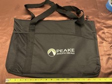 Canvas Book or Computer Carrying Case Bag Black NEW