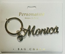 Personalite Marina De Buchi Gold Tone Bag Charm Key Ring Key Chain Monica
