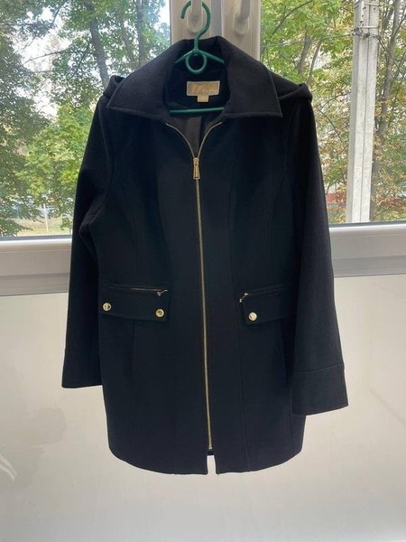 Women Michael Kors Coat Black Viscose 40 / L / 48
