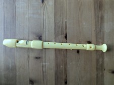 Vintage Cream Hohner Recorder 1970s with original case