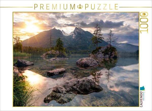 Calvendo Puzzle Hintersee At The Magic Forest | 1000 Pieces, Finished Size 25.2-image