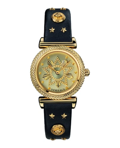 Orologio Versace V Motif Western in pelle VERE01419