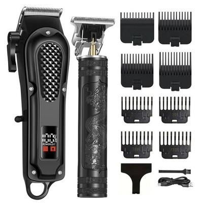 Cordless Hair Clippers for Men, Self Haircut Kit for Men Electric Clippers an...