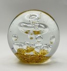 Studio Art Glass Bubble Paperweight Controlled Bubble Design