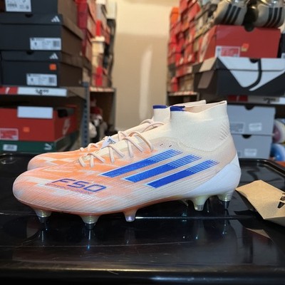 Adidas F50 Sparkfusion Elite Mid SG Womens Soccer Cleats Mango JH7653 Wms Sz 9.5
