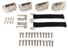 Scott Drake C6TZ-9722800-SK Removable Stainless Steel Door Hinge Kit
