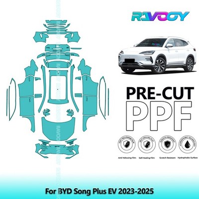 PreCut Paint Protection Film PPF For BYD Song Plus EV 2023-2026 8.5mil Clear Bra