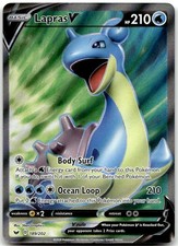 LAPRAS V 189/202 -- NEAR MINT -- ULTRA RARE SWORD & SHIELD POKEMON HOLO -- on eBay