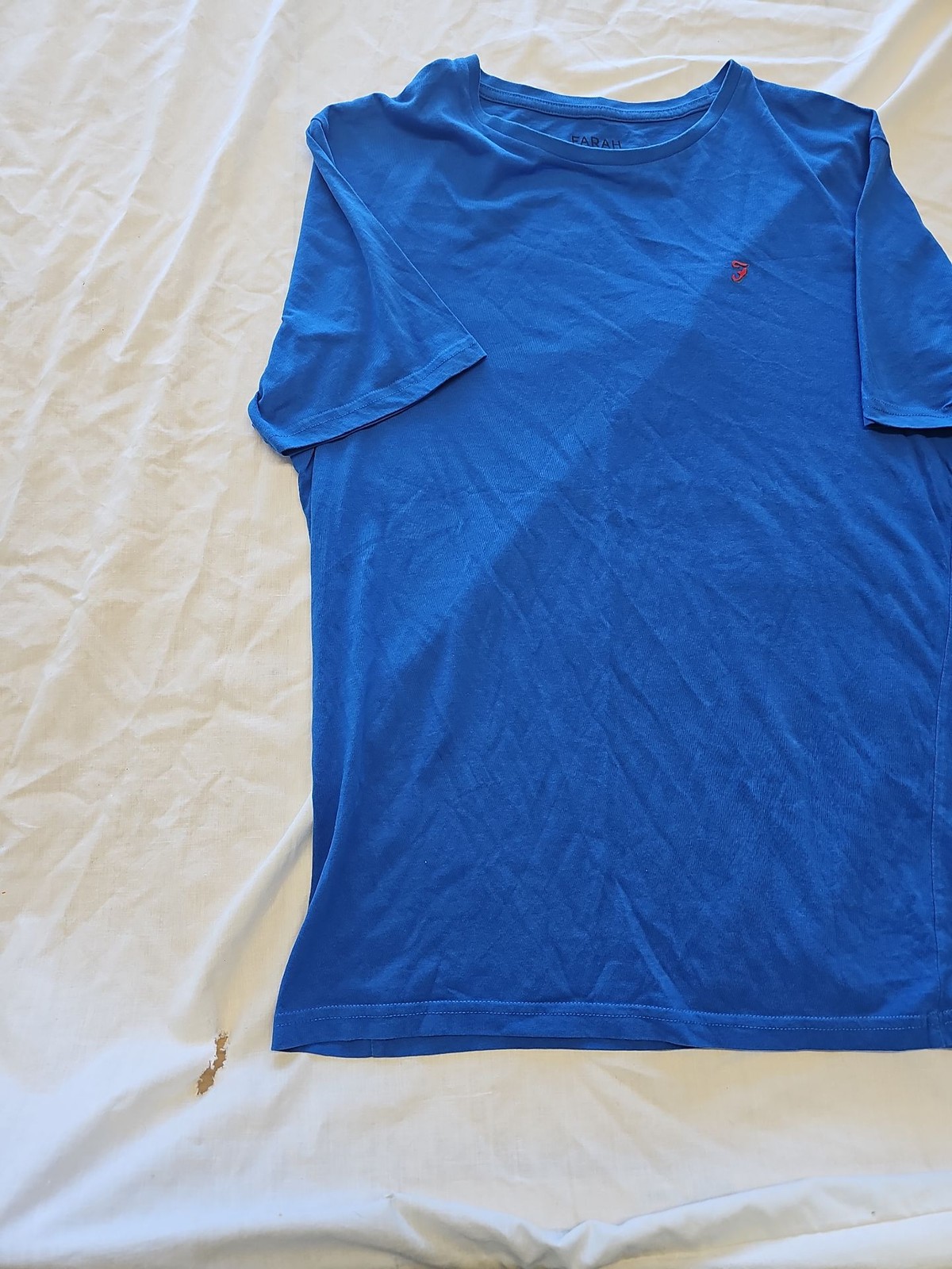 Farah Loungewear Men's Blue Cotton T-Shirt F546 image 3