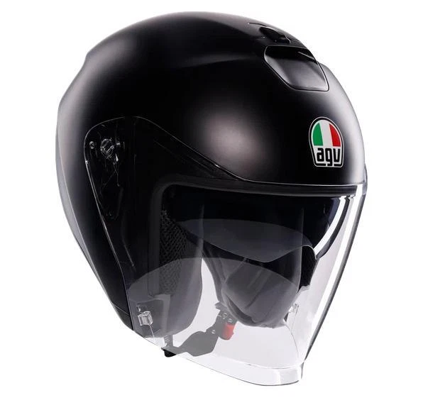 Casque AGV E2206 Jet Irides Mono Noir Mat Taille M