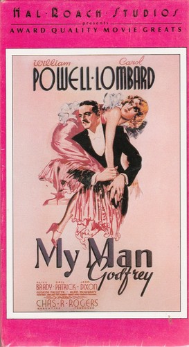 My Man Godfrey -- William Powell, Carole Lombard 1936 B&W Film; Sealed VHS - 第 1/2 張圖片