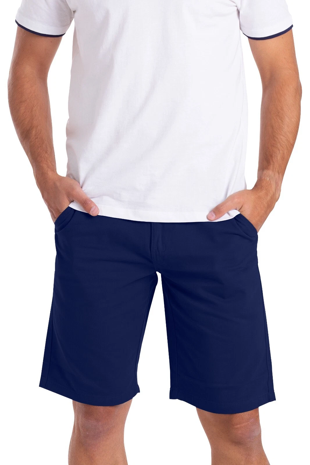 Mens Chino Shorts Relaxed Slim Fit 100% Cotton Casual Summer Beach Half Pants
Opens in a new window