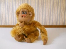 Vintage Russ Berrie RUTHERFORD 111 plush stuffed monkey ape sucks thumb toe