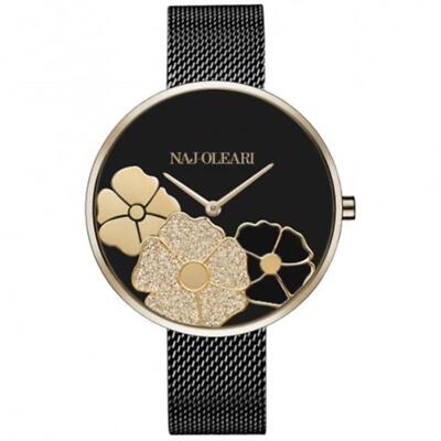 Orologio Da Donna NAJ OLEARI NJ621 In Acciaio PVD Nero Con