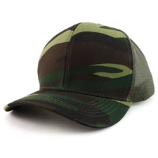 Oversize XXL Structured Trucker Mesh Baseball Cap  - FREE SHIPPING