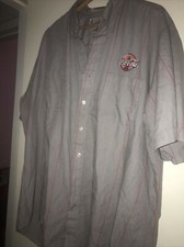 Coca-Cola Delivery Men  s Button Pinstripe Mechanic Employee Patch Logo Shirt