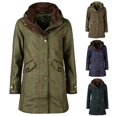 Damen Reitmantel Damen lang 3/4 Länge Reitsport wasserdichte Jacke Rydale