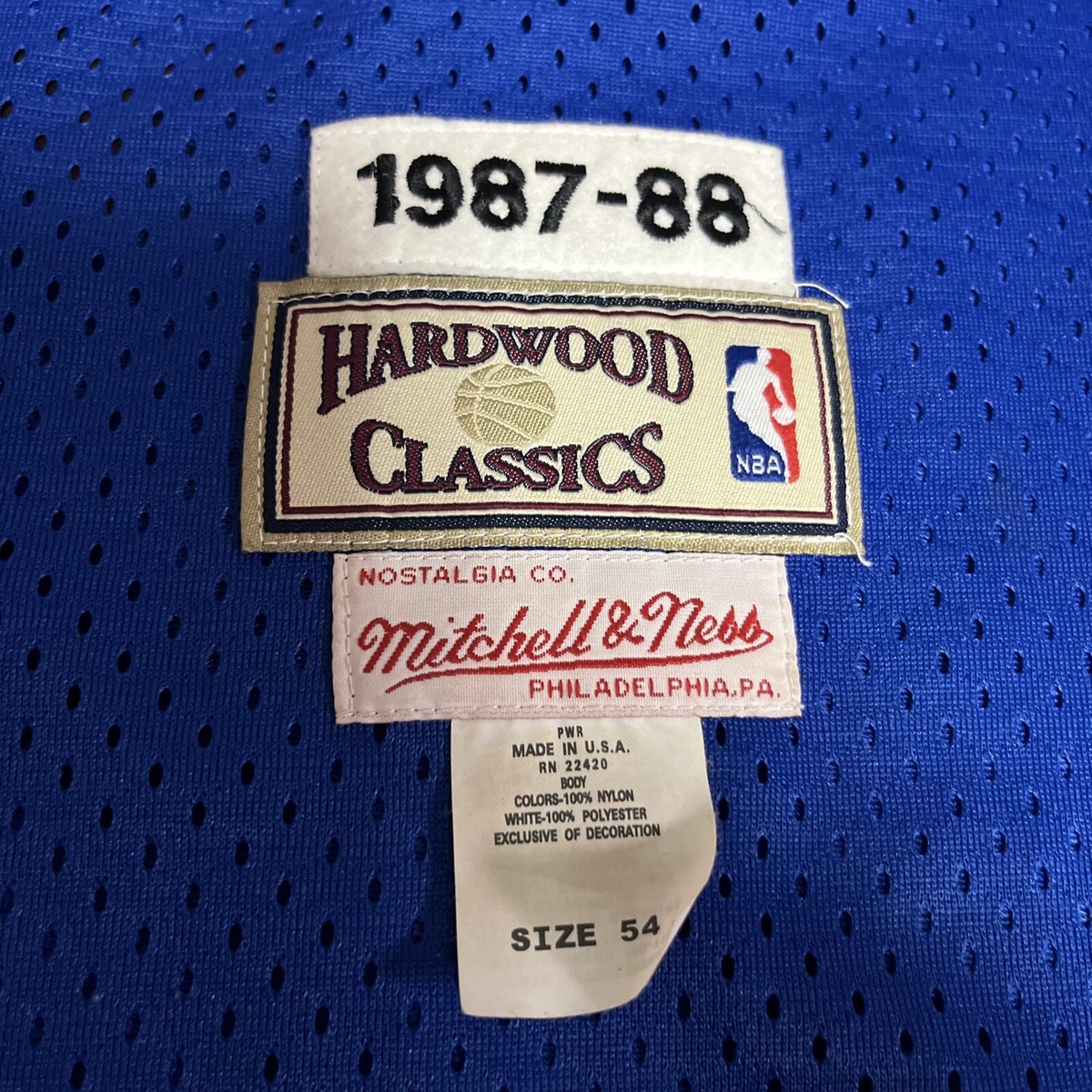 1987-88 Denver Nuggets Alex English #2 NBA Blue Mitchell And Ness