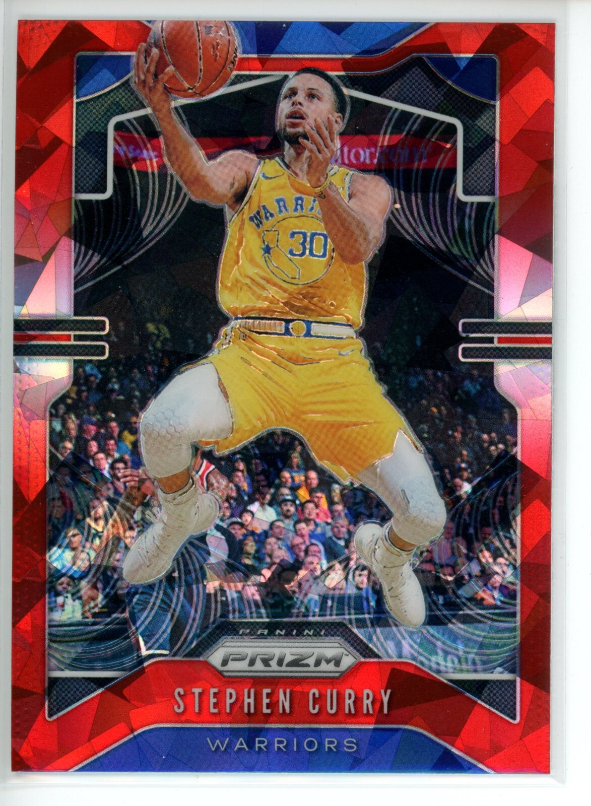 2019-20 Panini Red Ice Prizm #98 Stephen Curry Golden State Warriors Cracked Ice